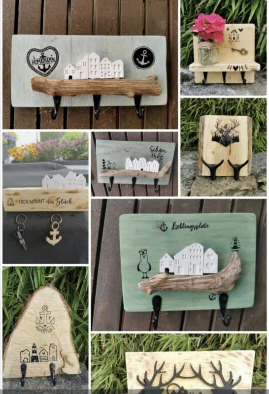 Handgemachte Schlüsselbretter