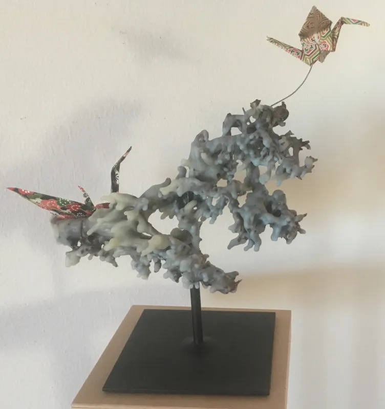 Skulptur Versuch zu fliegen