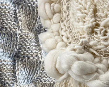 Strickstrukturen aus edlen Naturmaterialien