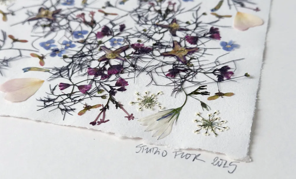 Blütenbild von Studio FLOR, DIY-Workshops in Berlin, gepresste Blumen