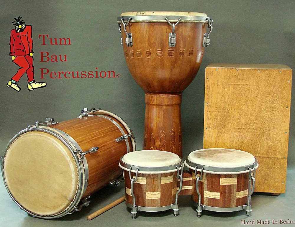 Werbe Plakat verschiedene gefertigten Trommeln