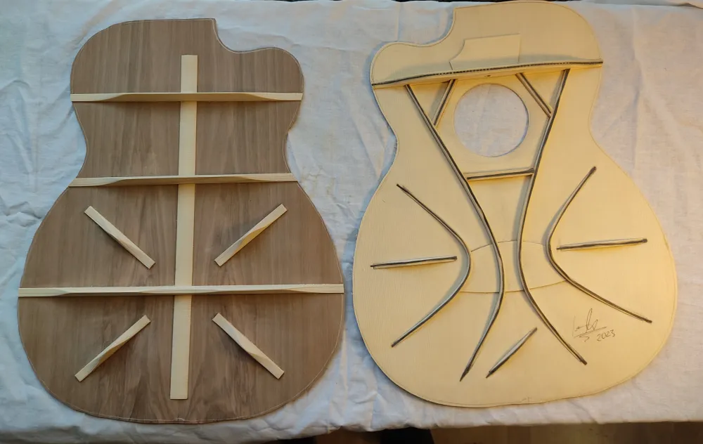 Herbst Gitarrenbau Boden und Decke