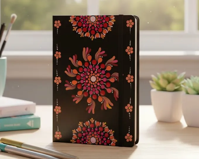 Vibrant Rosy Notebook