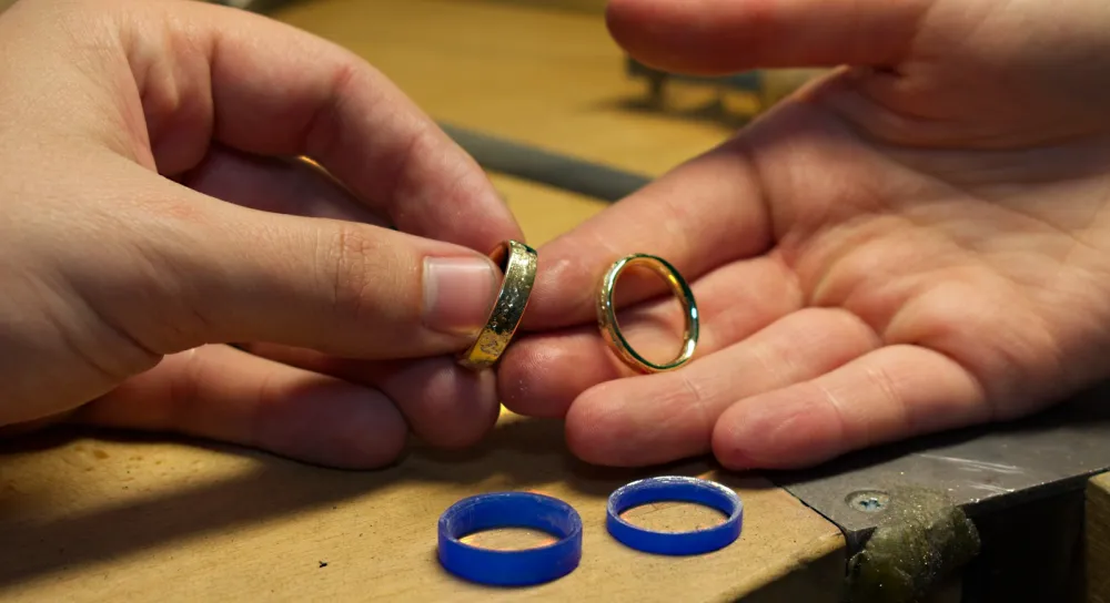 Trauringe aus einem Trauringworkshop