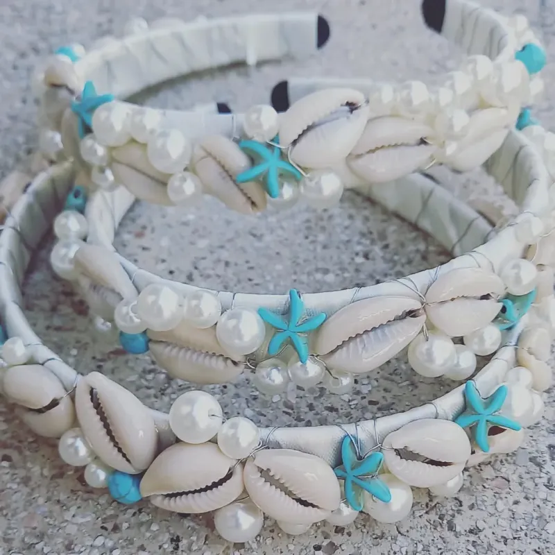 Cowrie Shell hair band
