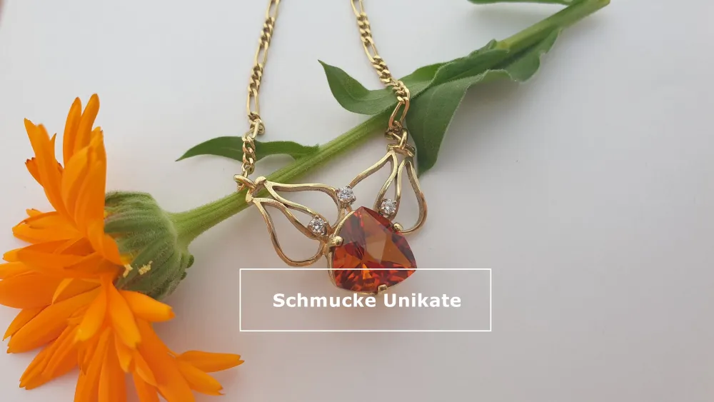 Citrin Collier 585er Gold