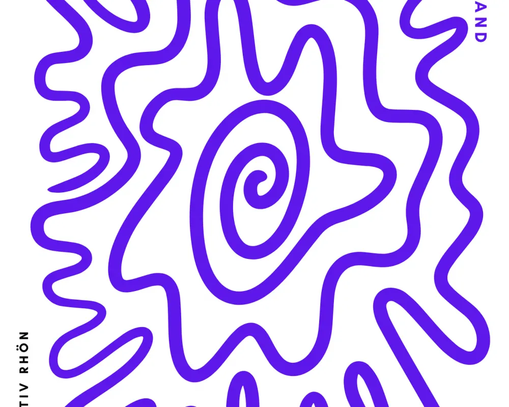 Blaues Band als Illustration