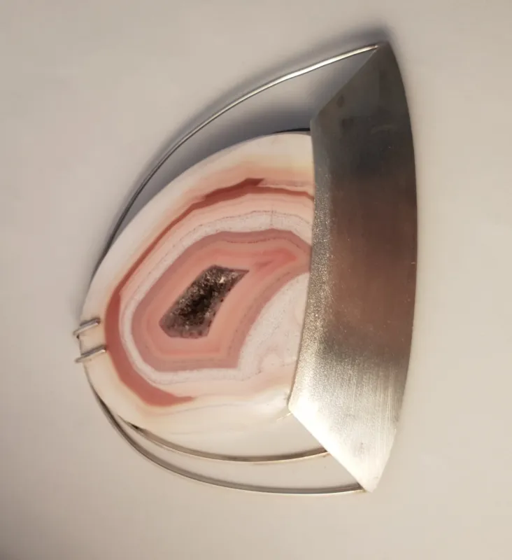 Silberanhänger mit Achat aus Idar-Oberstein