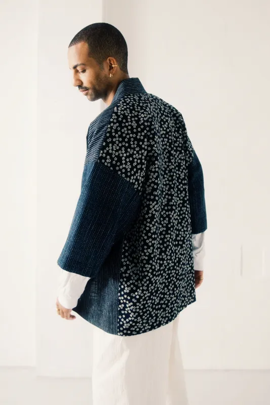 Menswear Haori indigo dyed